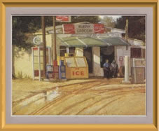 Painting of the old Murphy Grocery Store on the NE corner of Murphy Road and FM 544