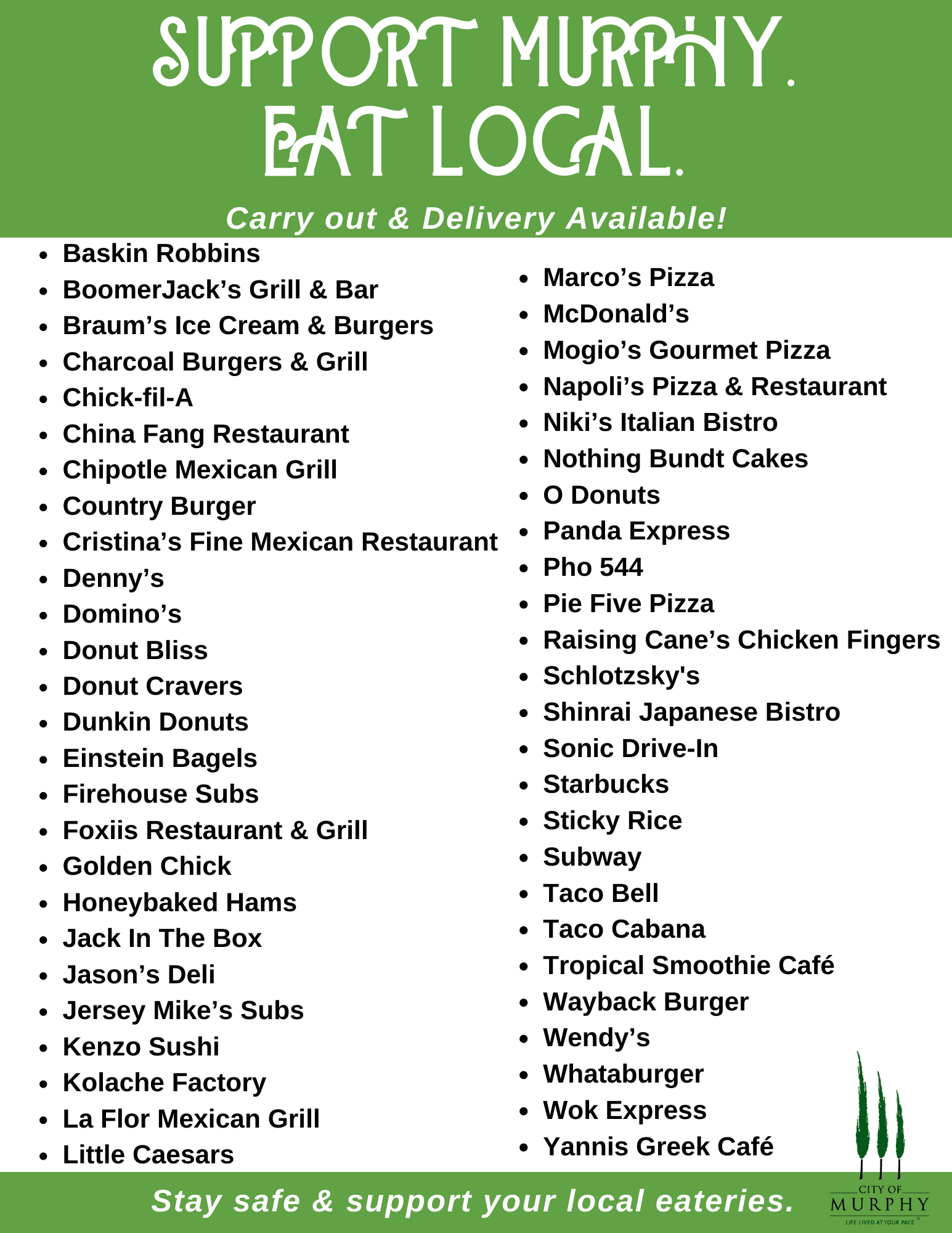 Support Murphy Eat local. revised