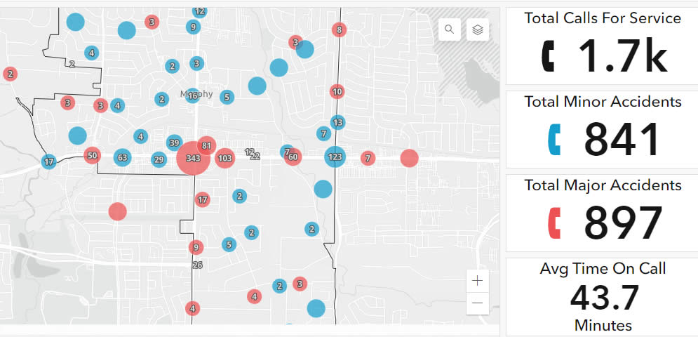 Calls For Service Map Opens in new window